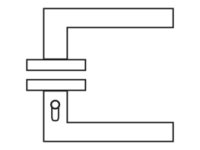 GRIFFWERK DEURKRUK LUCIA  SMART2LOCK ZWART RECHTS
