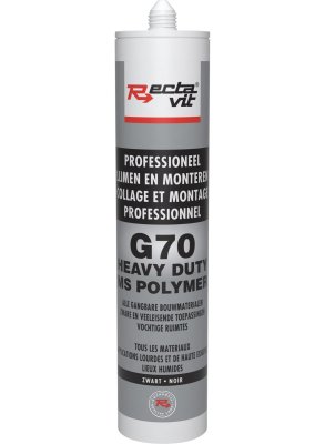 RECTAVIT HEAVY DUTY G70 ZWART 290 ML