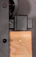 BARNDOOR 100% FSC SET SCHUIFDEUR TEAK CHARRED