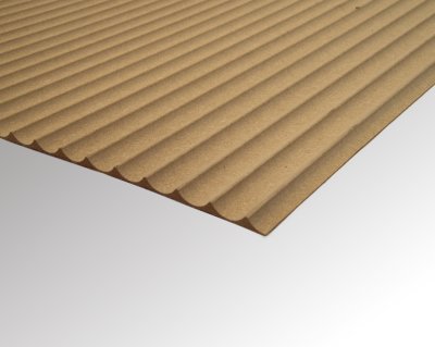 3D WOOD - FLEX TOPLAAG WAVE P17 MET MDF BRUT 3000x1200x5,6MM (4 DESIGN TECHNO VENEERS)