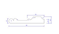 DEURLIJST AYOUS ANTIEK 22 X 117 MM - PER LM